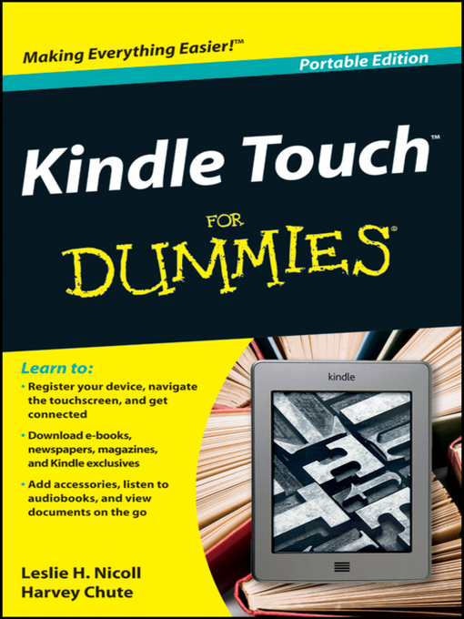 Title details for Kindle Touch For Dummies Portable Edition by Harvey Chute - Available